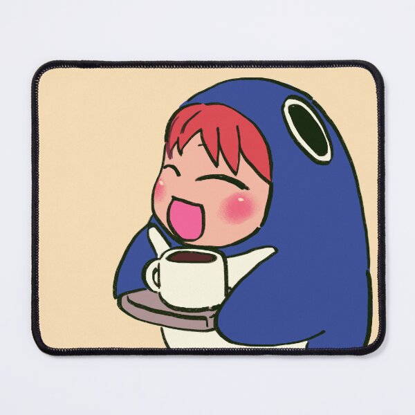 Item preview, I draw cafe penguin mascot chiyo chan serving coffee with a tray / azumanga daioh designed and sold by RansRoom.