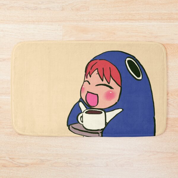 Item preview, I draw cafe penguin mascot chiyo chan serving coffee with a tray / azumanga daioh designed and sold by RansRoom.