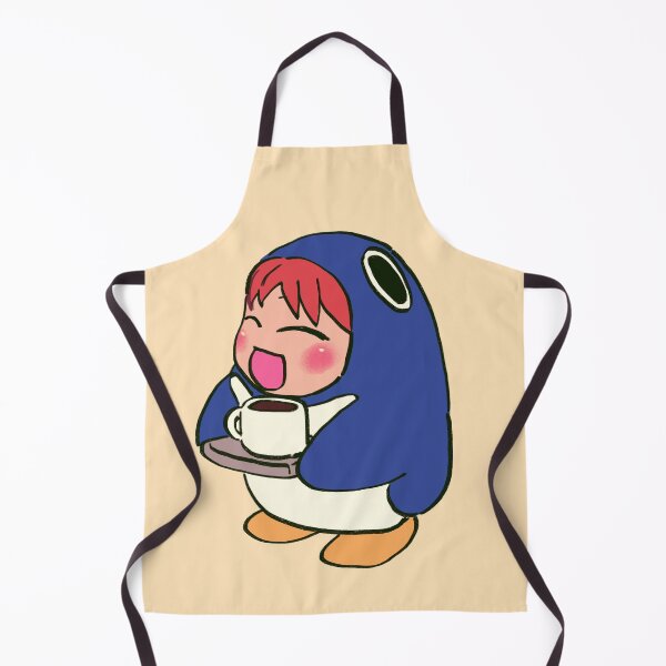 Item preview, I draw cafe penguin mascot chiyo chan serving coffee with a tray / azumanga daioh designed and sold by RansRoom.