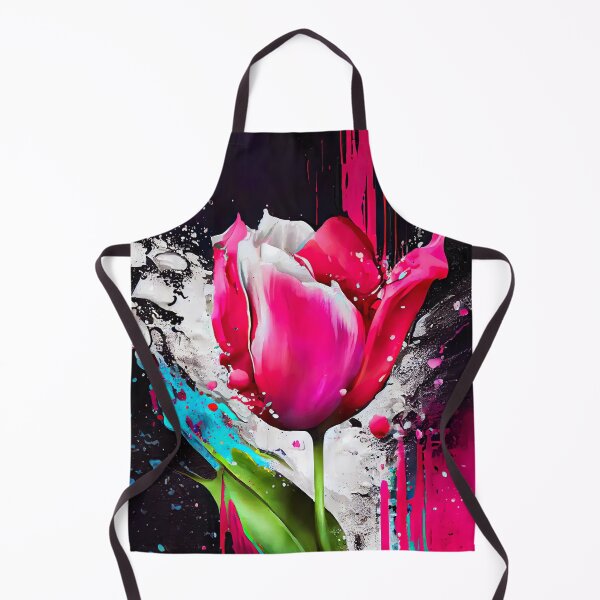 Aperçu de l'œuvre Conception colorée de tulipe. Fleurs colorées créée et vendue par PhotoCreationXP.