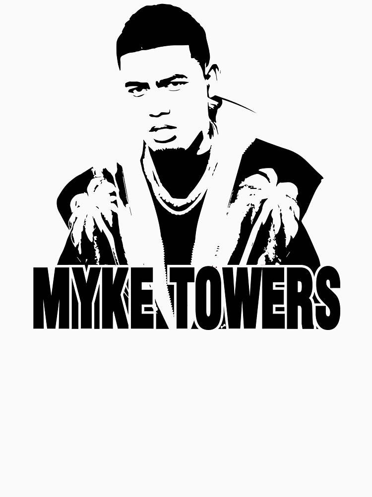 Disover Myke Towers Rapper illustration  Classic T-Shirt