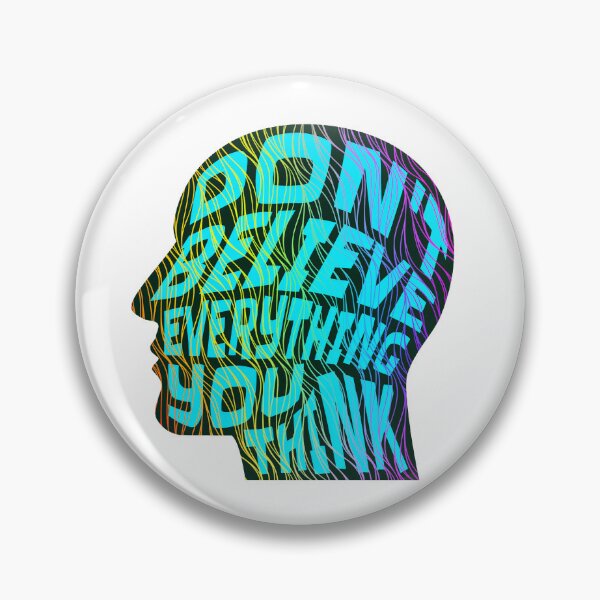 Item preview, Dont Believe Everything You Think 8 - Inspirational Quotes Typography designed and sold by Cawaiico.