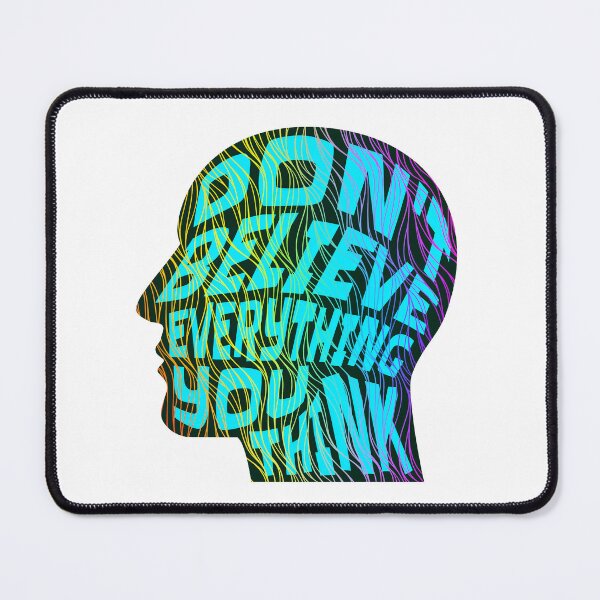 Item preview, Dont Believe Everything You Think 8 - Inspirational Quotes Typography designed and sold by Cawaiico.