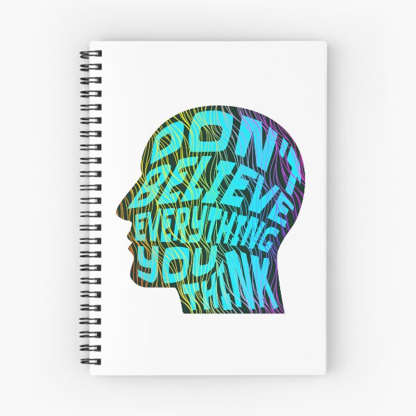 Item preview, Dont Believe Everything You Think 8 - Inspirational Quotes Typography designed and sold by Cawaiico.