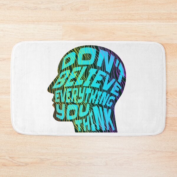 Item preview, Dont Believe Everything You Think 8 - Inspirational Quotes Typography designed and sold by Cawaiico.