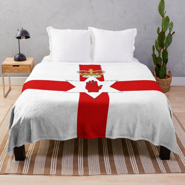 Ulster Banner Flag of Northern Ireland Throw Blanket