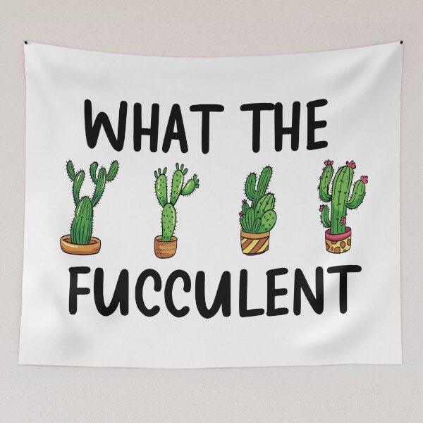 Item preview, what the fucculent , funny cactus designed and sold by Zlig Zlag ★★★★★.