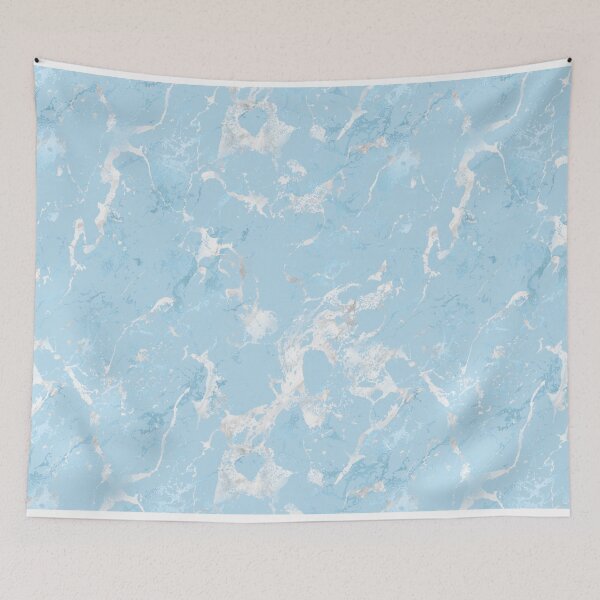 Item preview, Ocean Blue and White  Marble Abstract Design  designed and sold by Paulele.