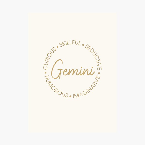 Item preview, Gemini characteristics. designed and sold by Pligo.