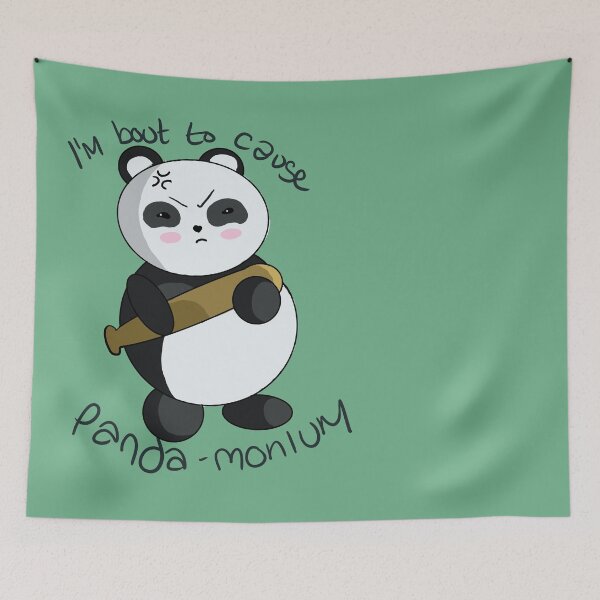 Item preview, I'm about to cause Panda-monium designed and sold by PurrfectPixels.