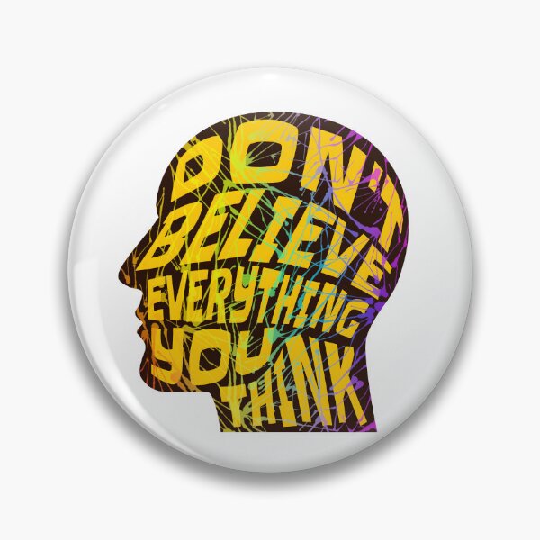 Item preview, Dont Believe Everything You Think 10 - Inspirational Quotes Typography designed and sold by Cawaiico.