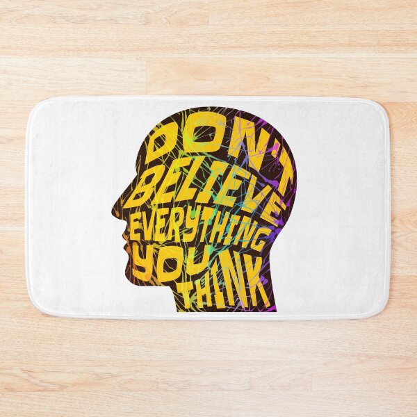 Item preview, Dont Believe Everything You Think 10 - Inspirational Quotes Typography designed and sold by Cawaiico.