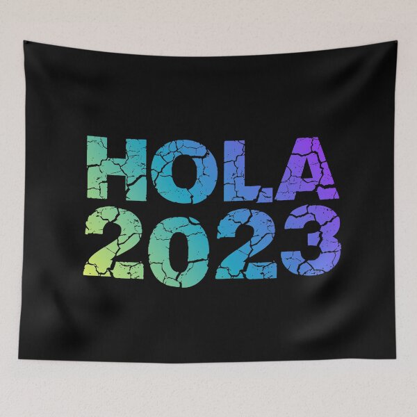Item preview, Hola 2023 año - spanish mexican greetings - Hello 2023 Welcome 2023 designed and sold by ALLURE-minimal.