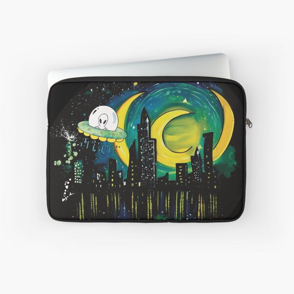 Item preview, Funny UFO City designed and sold by SketchesbyJay.