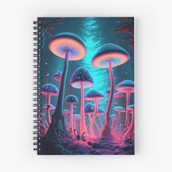 Item preview, Glowing psychedelic mushrooms designed and sold by mrlongfield.