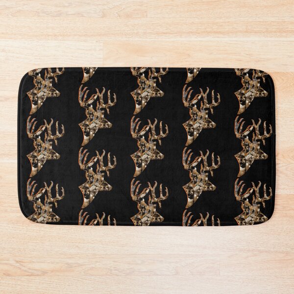 Item preview, Minimalist Whitetail Buck Deer Hunting with Deer Collage designed and sold by LifeCrush.