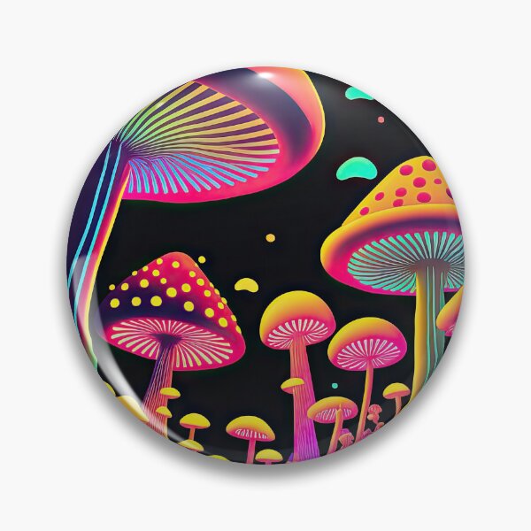 Artikelvorschau, Glowing psychedelic mushrooms entworfen und verkauft von mrlongfield.