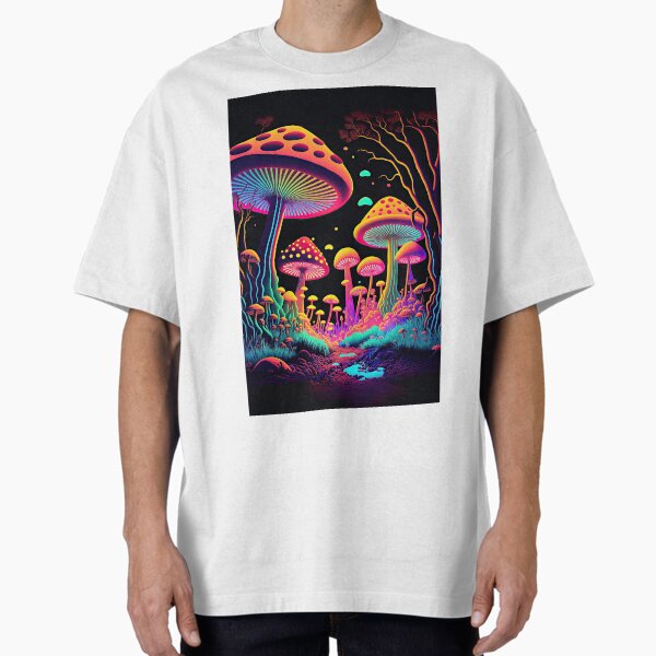 Item preview, Glowing psychedelic mushrooms designed and sold by mrlongfield.
