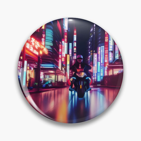 Item preview, Motorcyclist in Tokyo City designed and sold by sadconfusedmoon.