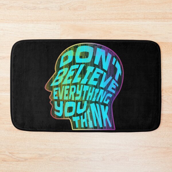 Item preview, Dont Believe Everything You Think 11 - Inspirational Quotes Typography designed and sold by Cawaiico.
