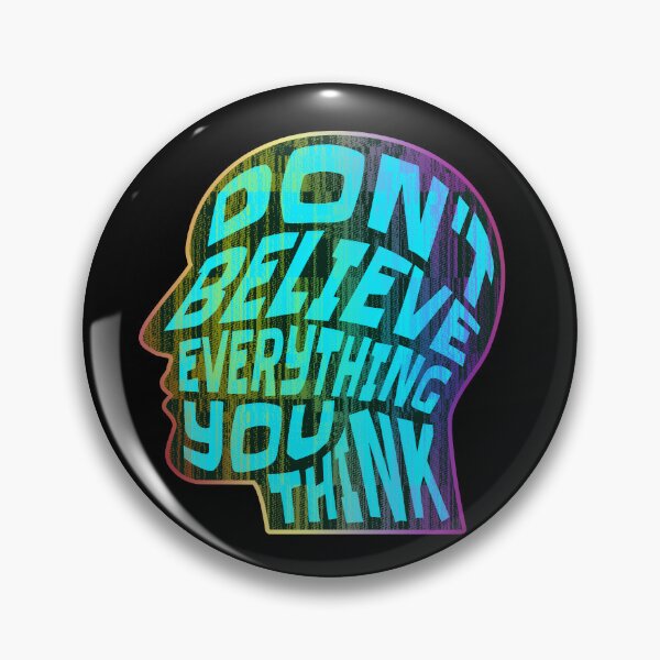 Item preview, Dont Believe Everything You Think 11 - Inspirational Quotes Typography designed and sold by Cawaiico.