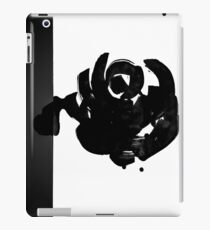 Abstract black ink rose iPad Case/Skin