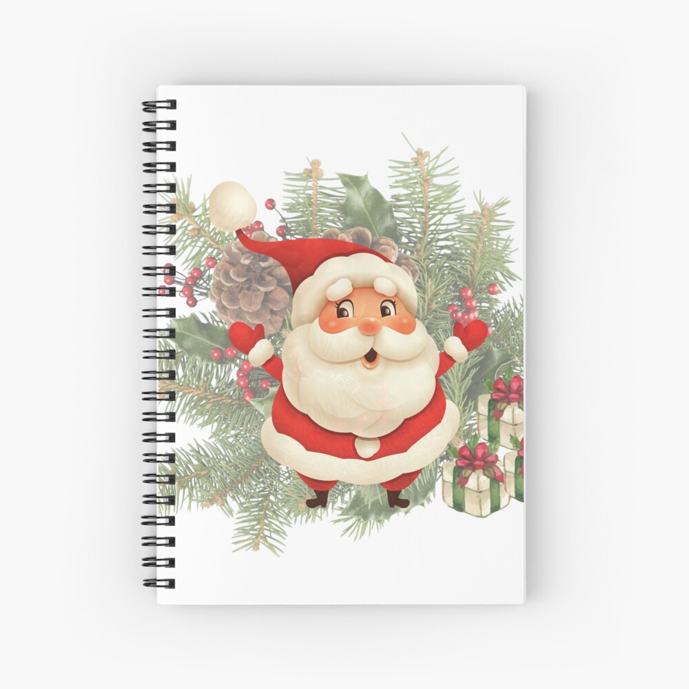 Santa Claus with Present Christmas Photo Album 3 Ring Binder