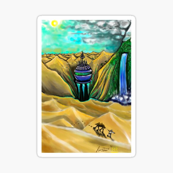 Item preview, Flying Desert City  designed and sold by StatikBear.