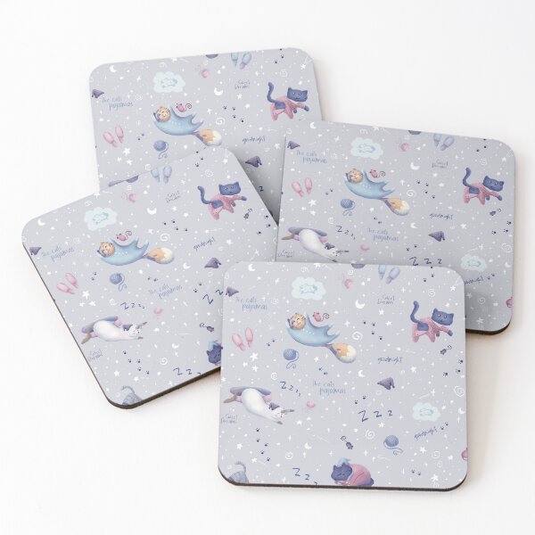 Item preview, The Cat's Pajamas - purple designed and sold by K. Pastva Illustration.