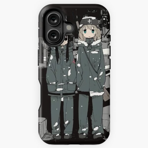 Artikel-Vorschau von Girls' Last Tour / Shōjo Shūmatsu Ryokō: Mädchen, gerahmt, Schwarz, designt und verkauft von SmolMoth.