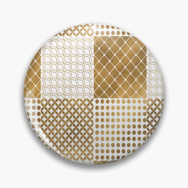 Item preview, Modern Checkered wave pattern gold designed and sold by TipTopTapo.