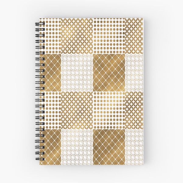 Item preview, Modern Checkered wave pattern gold designed and sold by TipTopTapo.