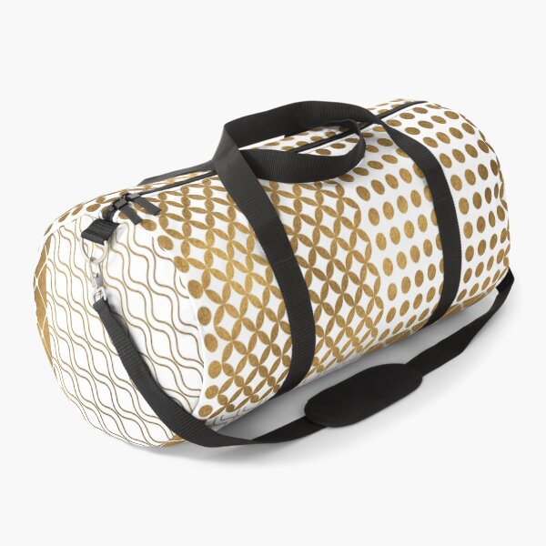 Item preview, Modern Checkered wave pattern gold designed and sold by TipTopTapo.