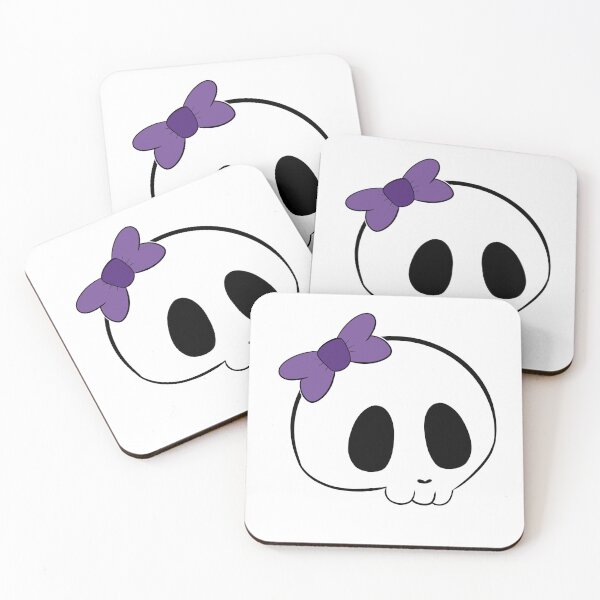 Item preview, Skull with Purple Bow  designed and sold by CardboardFlower.