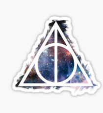 Galaxy hallows - wand, cloak, stone Sticker