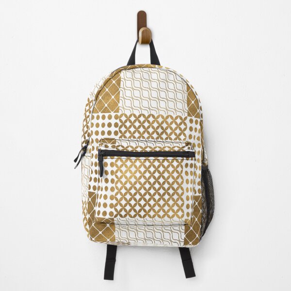 Item preview, Modern Checkered wave pattern gold designed and sold by TipTopTapo.