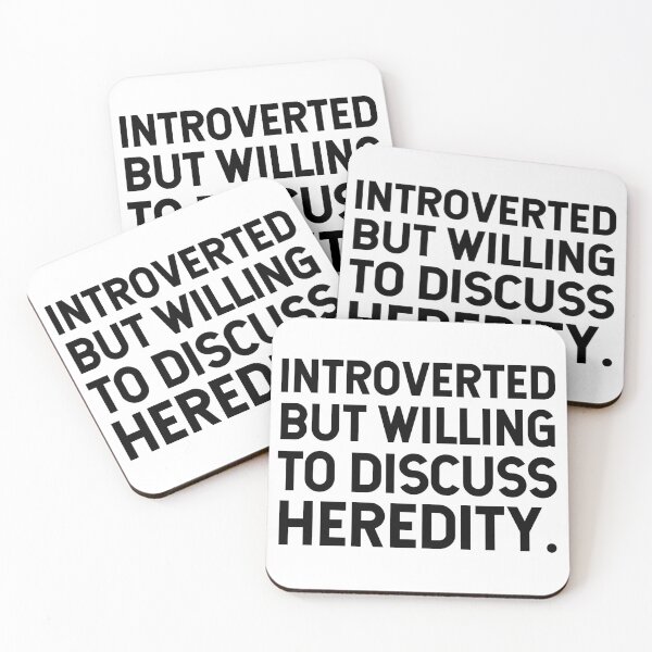 Item preview, Introverted But Willing To Discuss Heredity. designed and sold by SarahJisri.