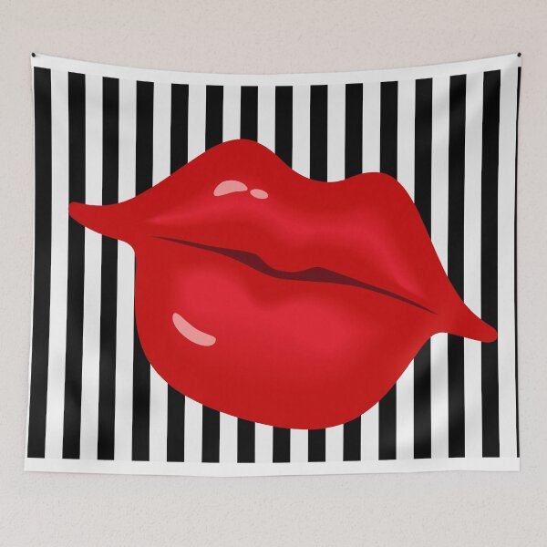 Item preview, Red Lips on Stripes VRS2 designed and sold by vivendulies.