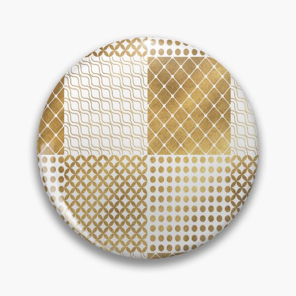 Item preview, Different Checkered grid pattern gold designed and sold by TipTopTapo.