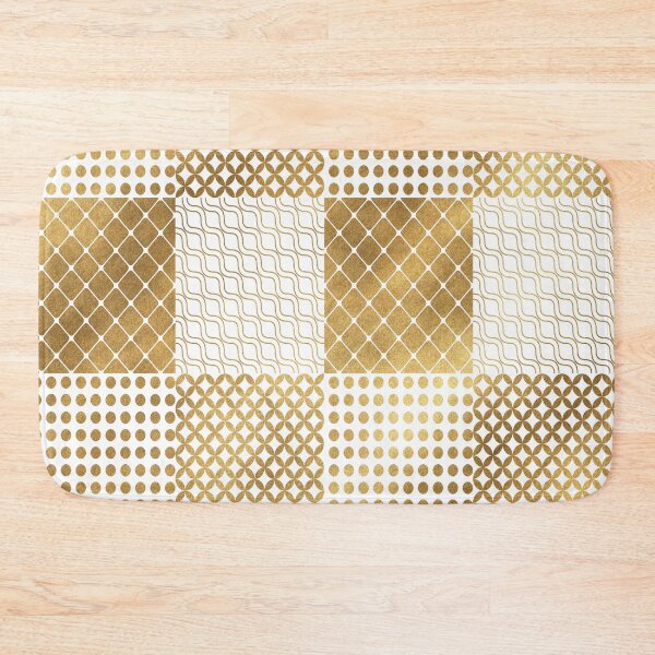 Item preview, Different Checkered grid pattern gold designed and sold by TipTopTapo.