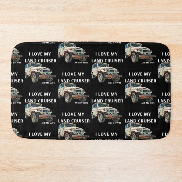 Item preview,  I Love My Land Cruiser and my wife, LandCruiser ,Vintage 20 series, Toyota 1958, off road truck, fj40 Toyota trucks designed and sold by AkBrokeBikes.