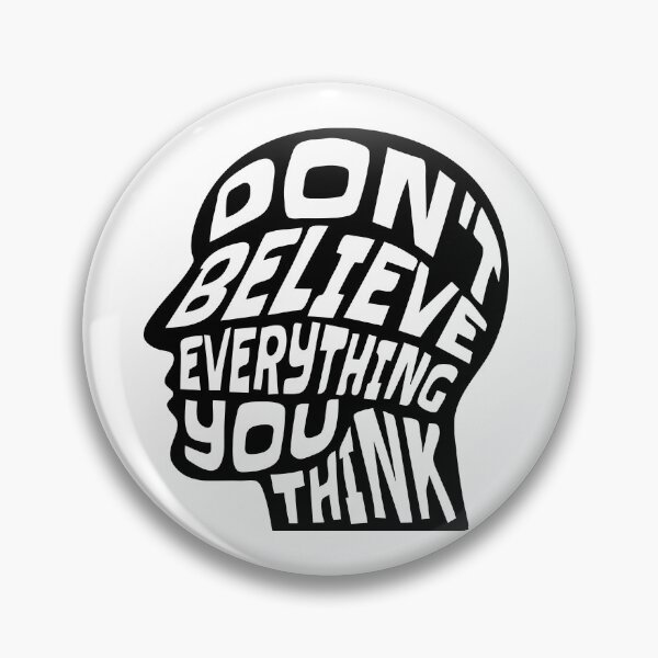 Item preview, Dont Believe Everything You Think 12 - Inspirational Quotes Typography designed and sold by Cawaiico.