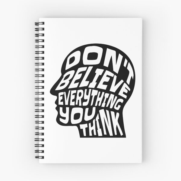 Item preview, Dont Believe Everything You Think 12 - Inspirational Quotes Typography designed and sold by Cawaiico.