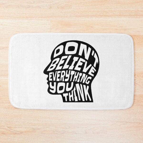 Item preview, Dont Believe Everything You Think 12 - Inspirational Quotes Typography designed and sold by Cawaiico.