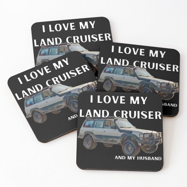 Item preview, I Love My Land Cruiser and my husband, Vintage 80 series, Toyota 1990, off road truck, fj40 Toyota trucks designed and sold by AkBrokeBikes.