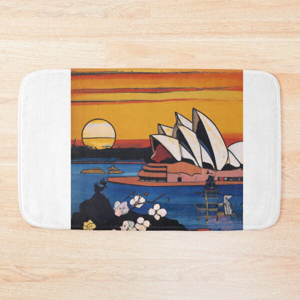 Item preview, The Sidney Opera House at Sunset | Ukiyo-e Japanese Print Painting designed and sold by ArtworkbyEmmy.