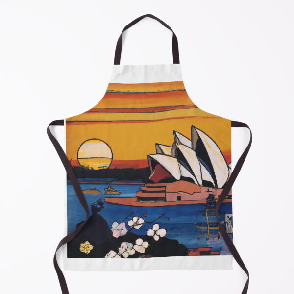 Item preview, The Sidney Opera House at Sunset | Ukiyo-e Japanese Print Painting designed and sold by ArtworkbyEmmy.