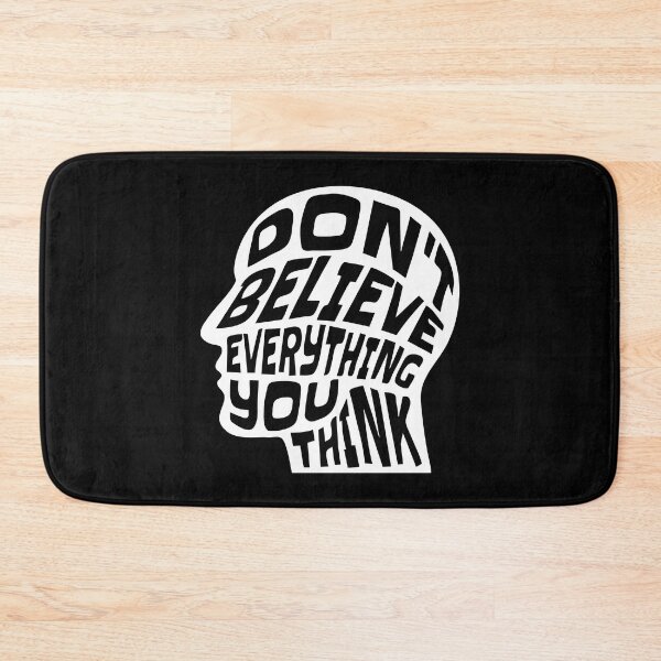 Item preview, Dont Believe Everything You Think 13 - Inspirational Quotes Typography designed and sold by Cawaiico.