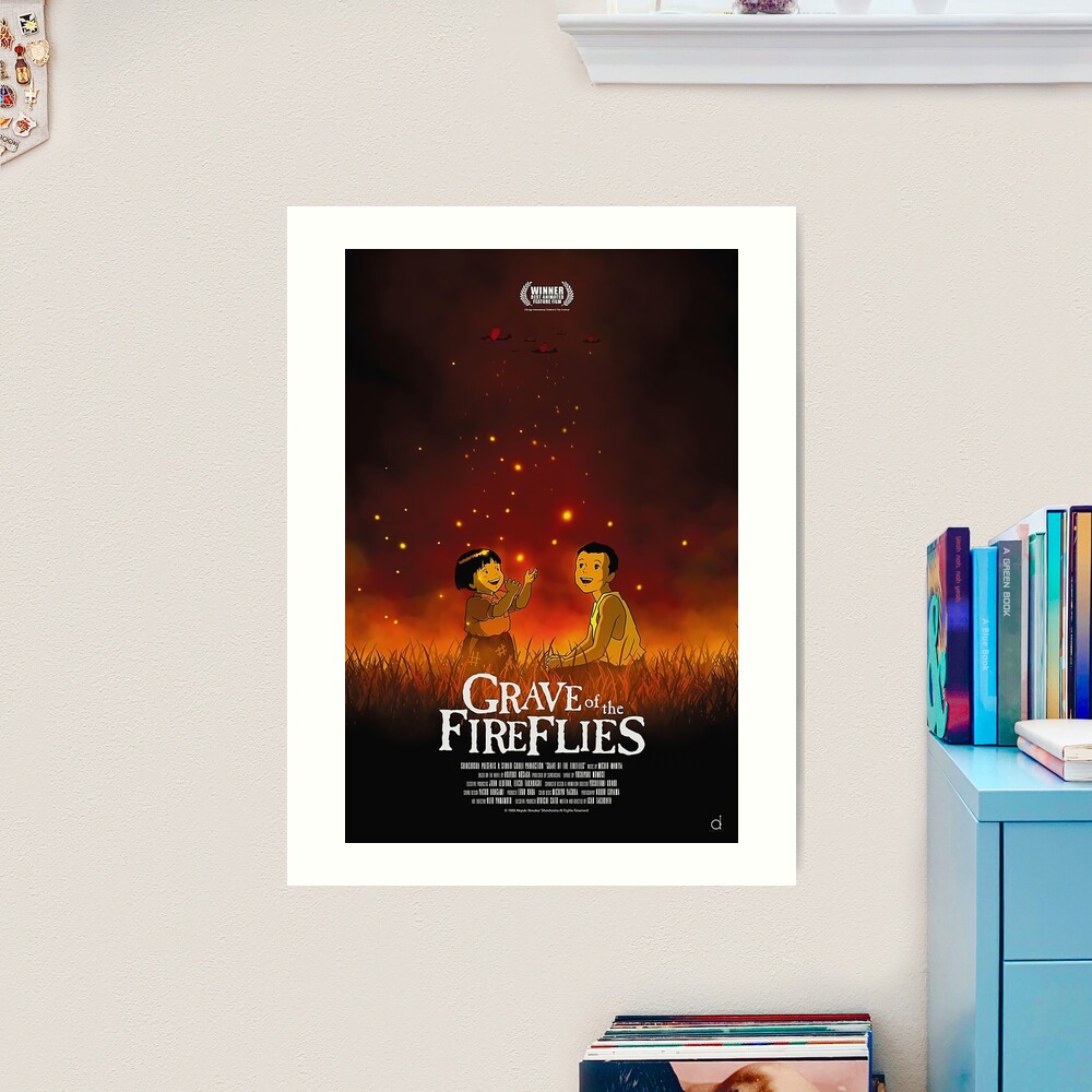 GREATBIGCANVAS Grave of The Fireflies - Movie Unframed Poster Print