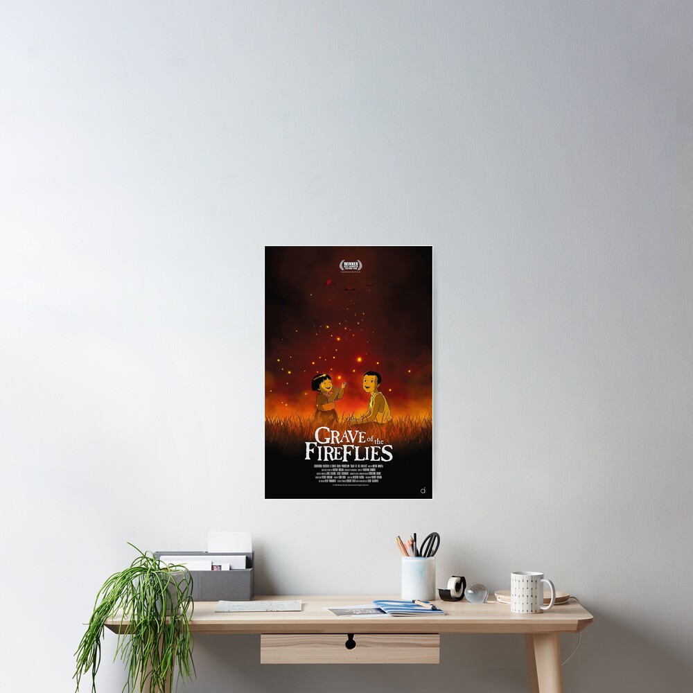 Grave of the Fireflies Movie Poster  Art Print for Sale by Donald